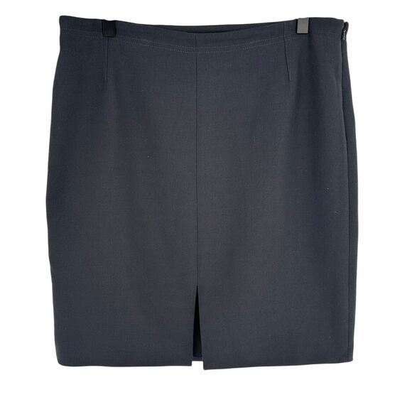 Banana Republic Dark Gray Pencil Skirt Mini Slit Business Workwear Office 10 - Picture 1 of 6